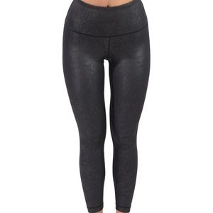 90 DEGREE BY REFLEX faux leather leggings in black